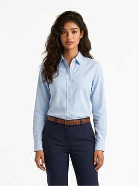 Theory Pale Blue Button-Down Shirt